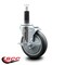 Service Caster 5'' Thermoplastic Rubber Swivel 1'' Expanding Stem Caster with Brake SCC-EX20S514-TPRB-TLB-1 - alternate 2